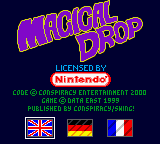 Magical Drop (Europe) (En,Fr,De) Title Screen